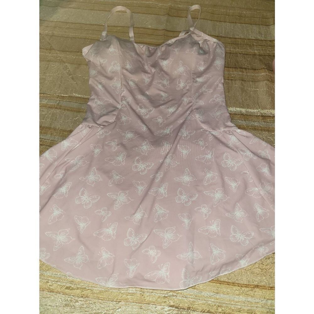 Pink butterfly pattern One piece bathing suit - Picture 3 of 10